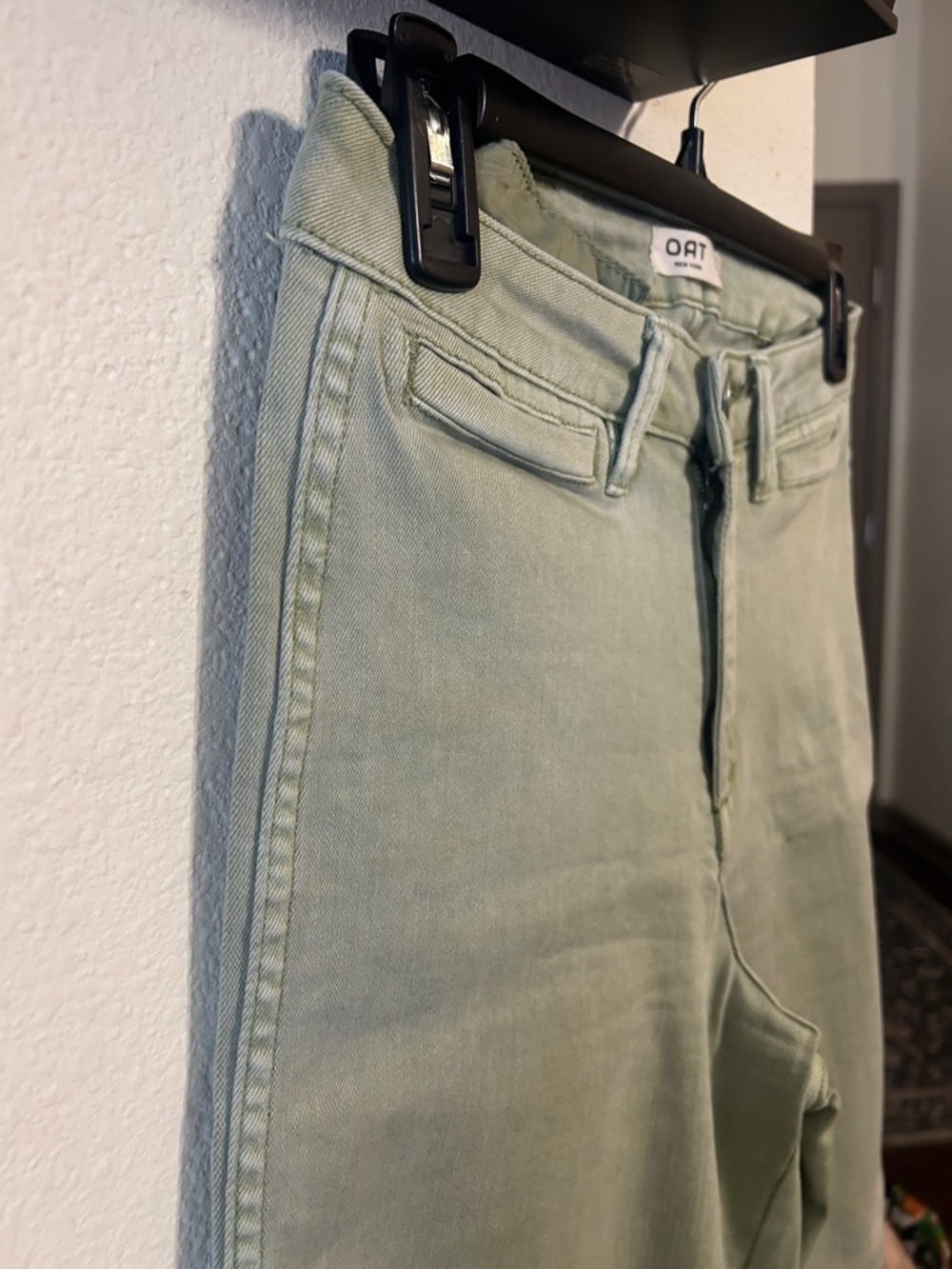 Oat New York Sage Green Wide-Leg Jeans - Picture 4 of 4